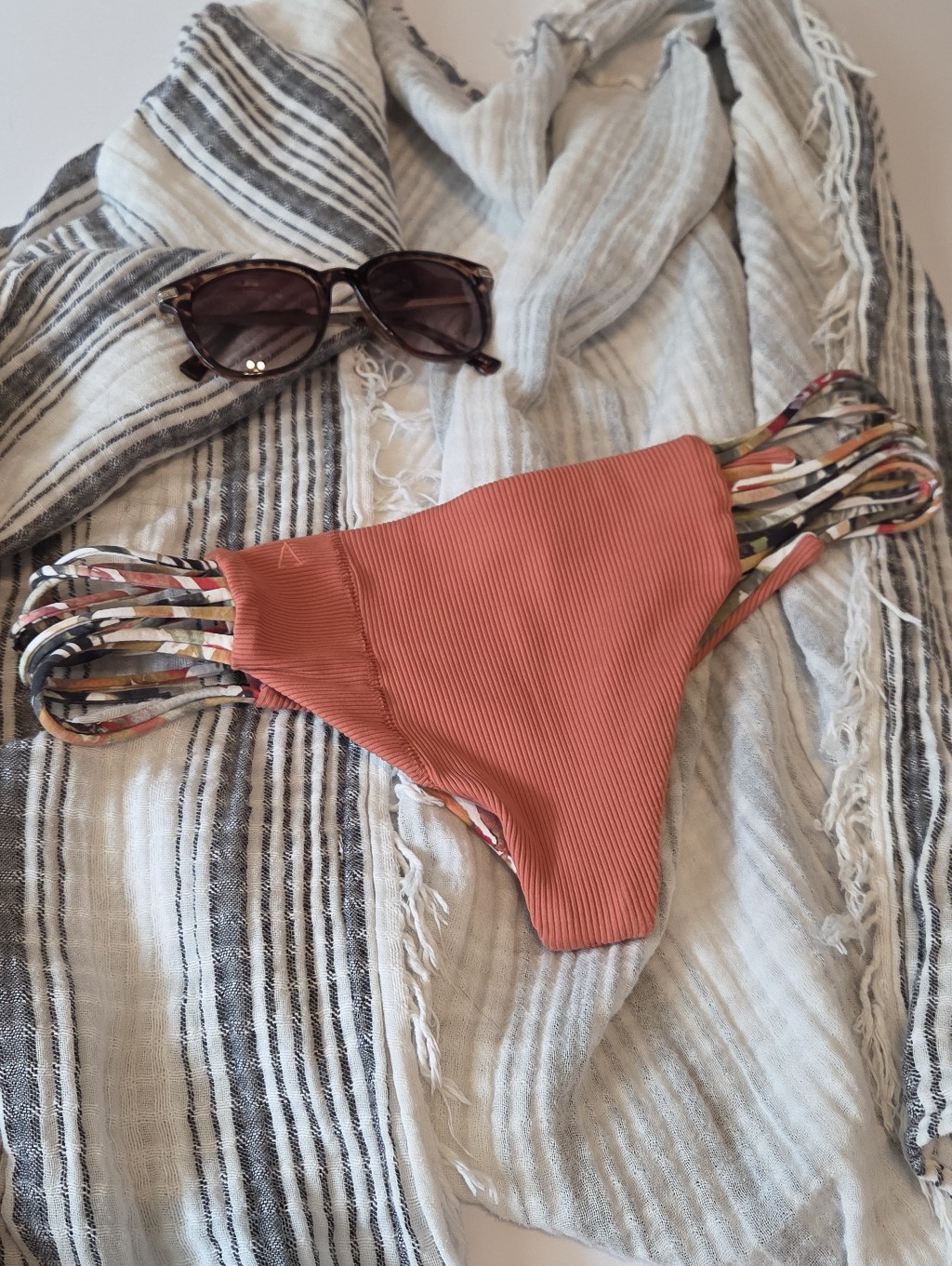 Boys And Arrows Paprika And Floral Strappy Bikini Bottoms